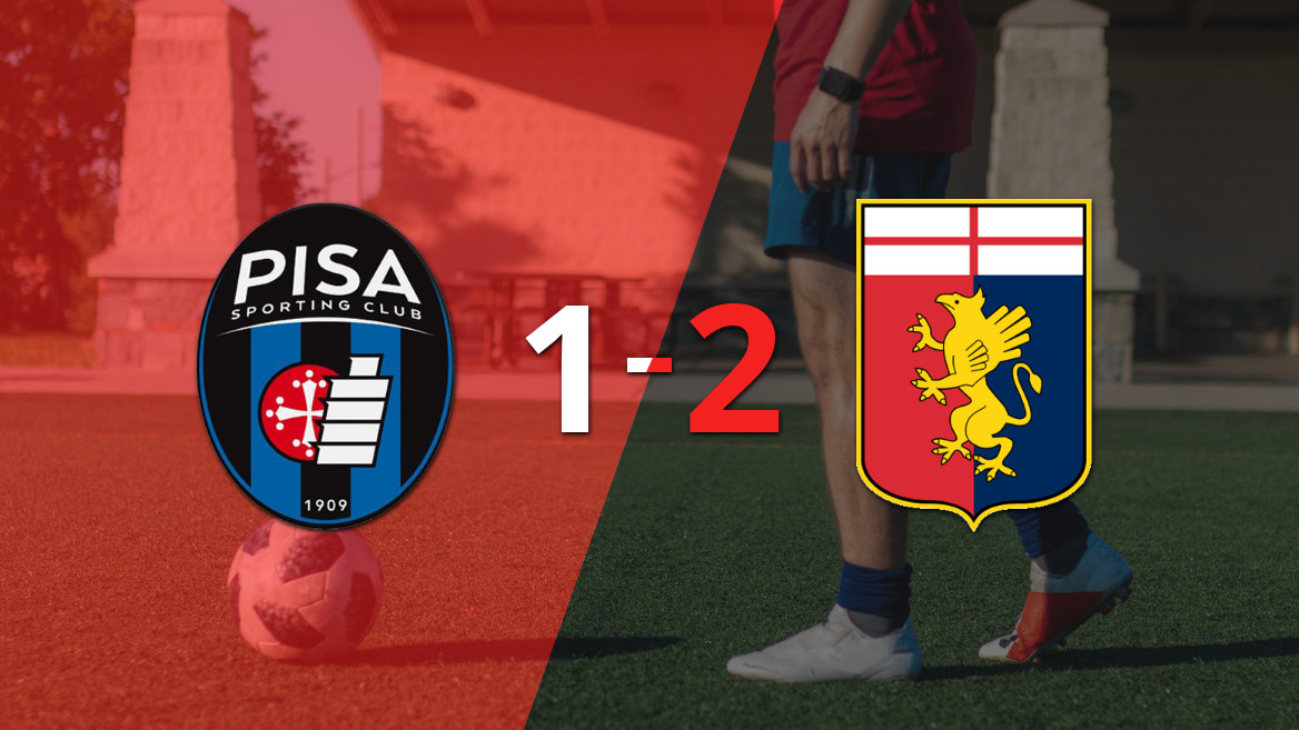 Genoa consigue una remontada espectacular y se impone 2-1 a Pisa