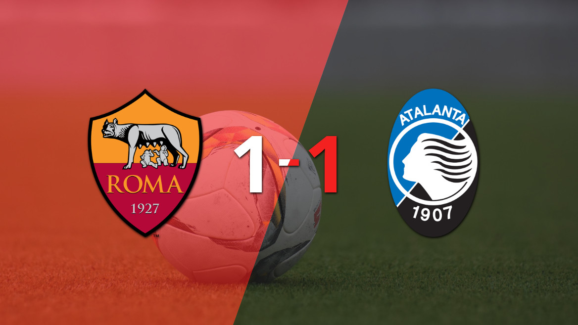 Roma y Atalanta empatan en un reñido duelo