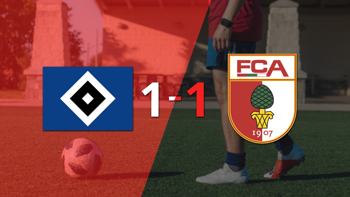 Hamburgo SV e Augsburg empatam em 1-1