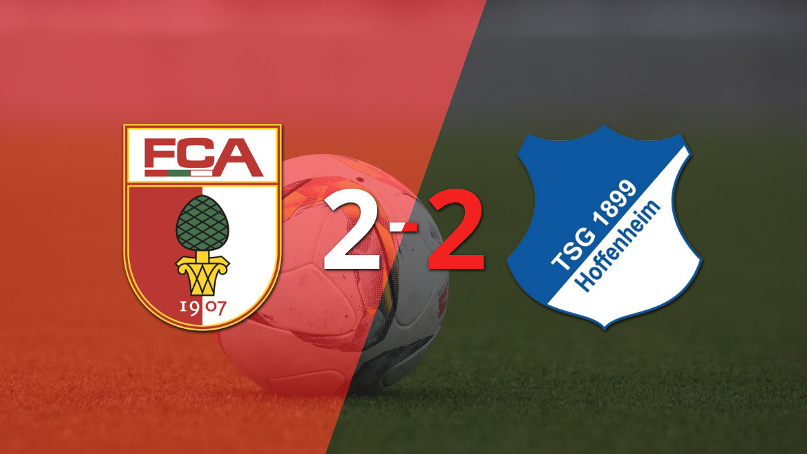 Un partido vibrante termina en empate entre Augsburg y Hoffenheim