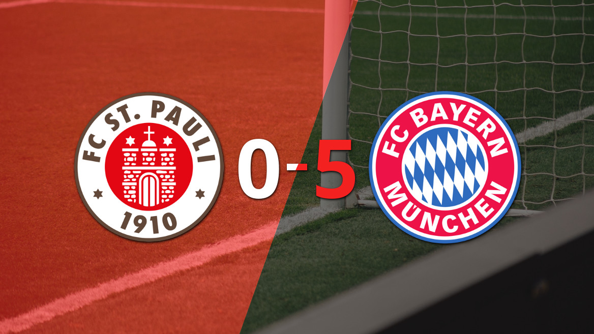 Bayern Múnich humilla a FC St. Pauli con una victoria contundente por 5 a 0