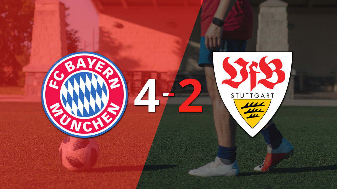 Bayern Múnich se impone ante Stuttgart con un claro 4-2