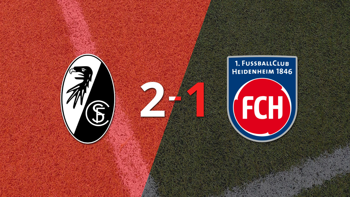 Friburgo conquista un triunfo 2-1 ante Heidenheim