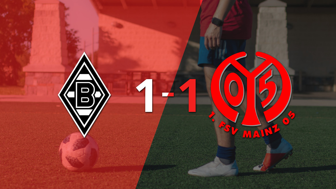 Empatados en el Borussia Park: Mainz y B. Mönchengladbach luchan hasta el final