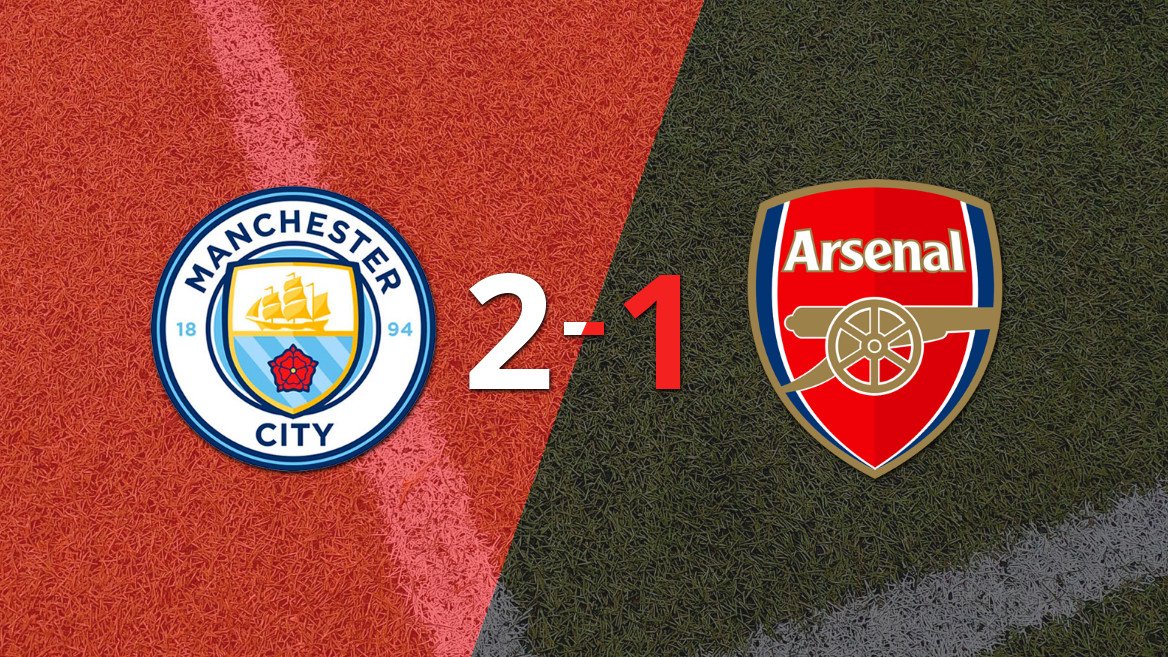 Manchester City se impone 2-1 al Arsenal en un emocionante encuentro