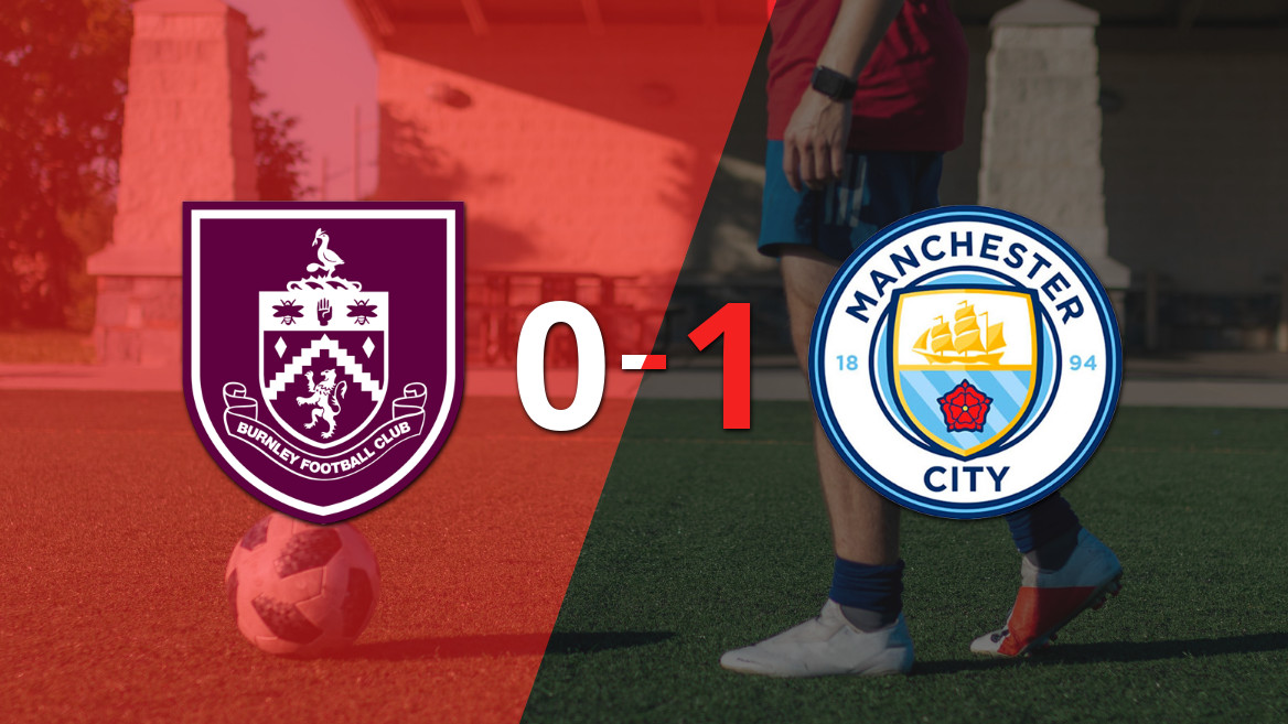Manchester City logra una ajustada victoria frente a Burnley