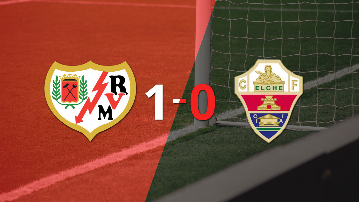 El Rayo Vallecano triunfa sobre Elche con un solitario gol