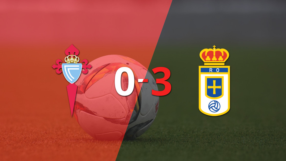 Victoria contundente de Real Oviedo sobre Celta con un doblete de Viñas