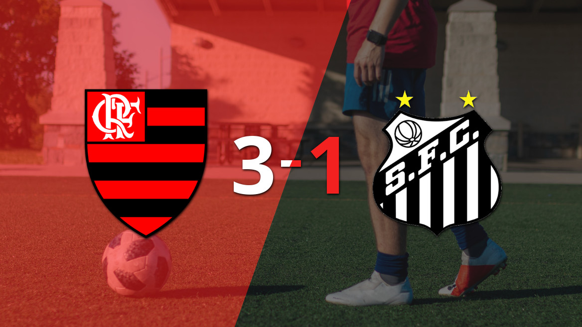 Flamengo Dominates Santos with a 3-1 Victory