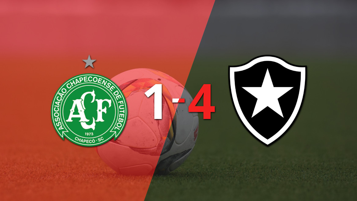 El Botafogo arrasa a Chapecoense con el doblete de Edenílson y Matheus Martins