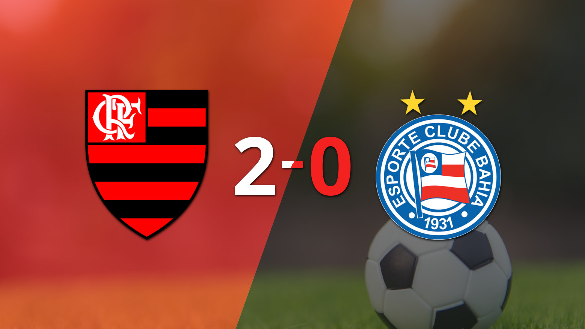 Flamengo se impone ante Bahia con una sólida actuación en casa
