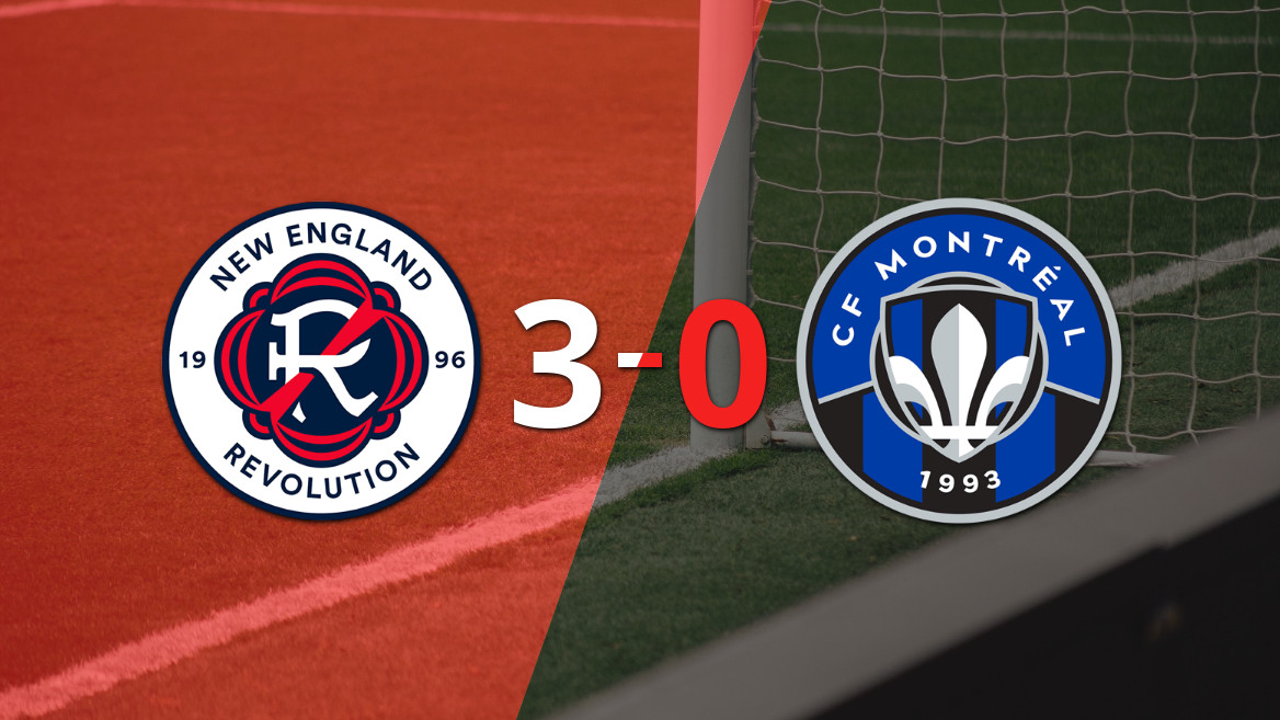 New England Revolution conquista uma vitória convincente sobre o CF Montréal