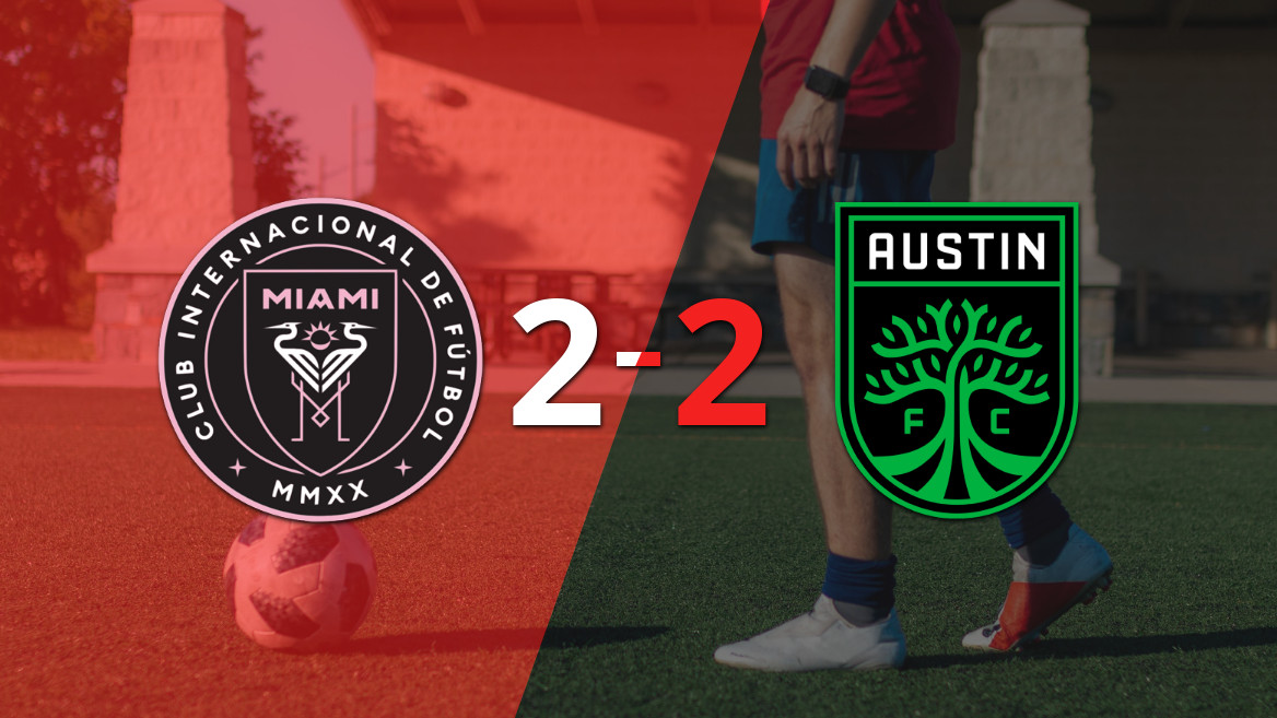 Austin FC conquista um ponto após empate em 2 a 2 com o Inter Miami