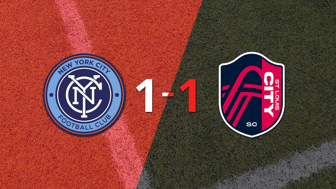 McSorley ofrece el empate en un vibrante duelo entre St. Louis City y NYCFC