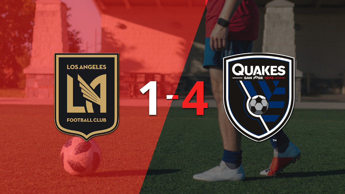 San José Earthquakes golea a Los Angeles FC con dominio absoluto
