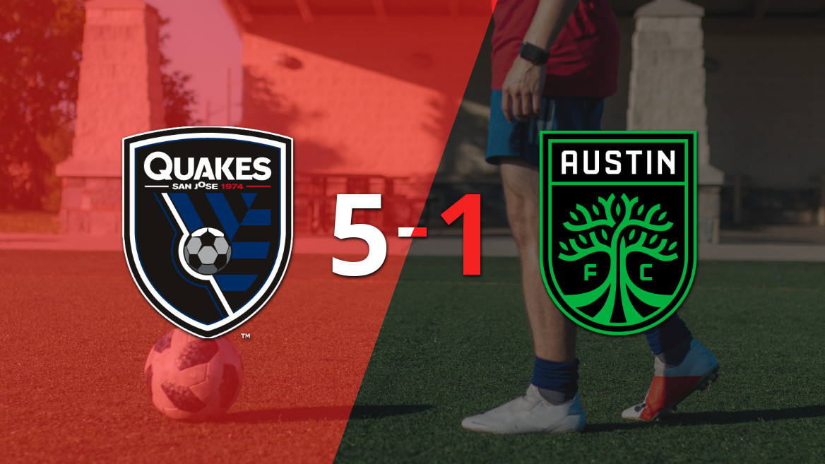 San José Earthquakes se impone con autoridad a Austin FC en un espectacular 5-1