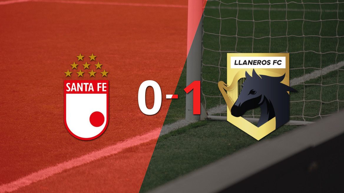 Santa Fe cae 0-1 ante Llaneros FC con un tanto de Kevin Caicedo