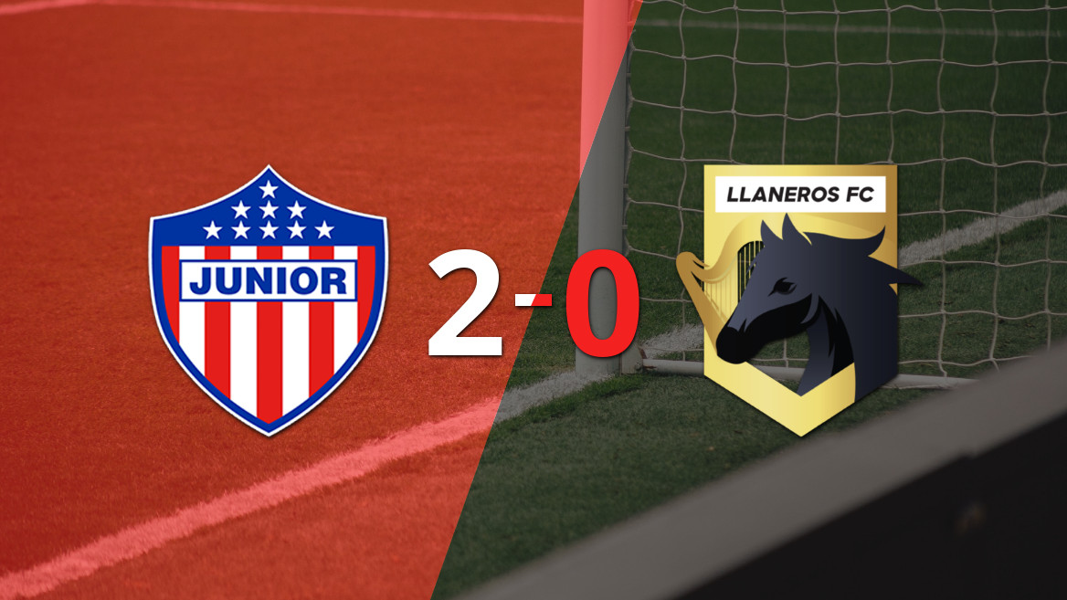 Junior asegura triunfo 2-0 ante Llaneros FC