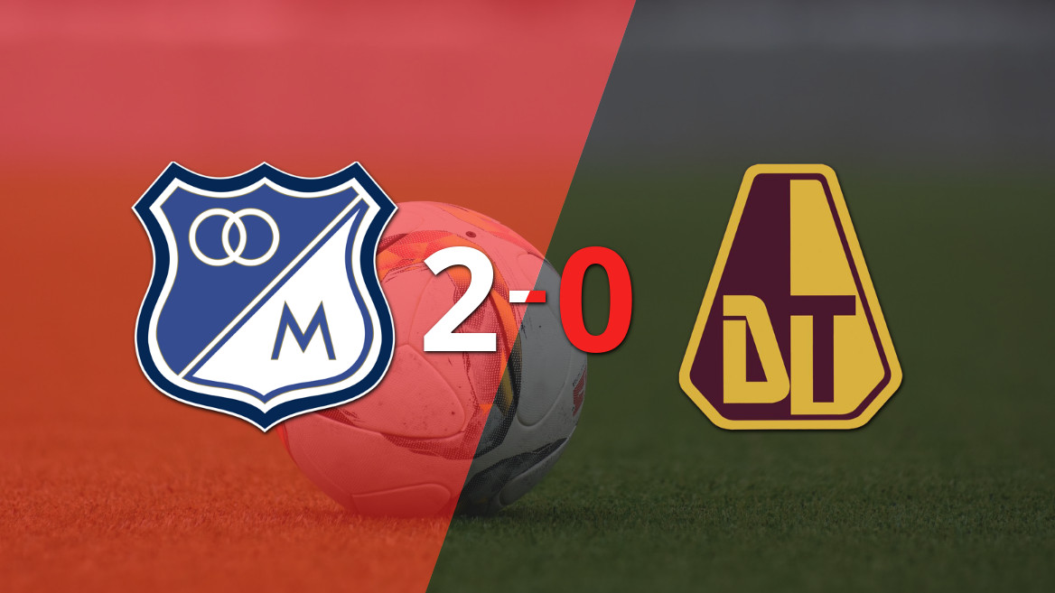 Millonarios triunfa sobre Tolima con un contundente 2 a 0