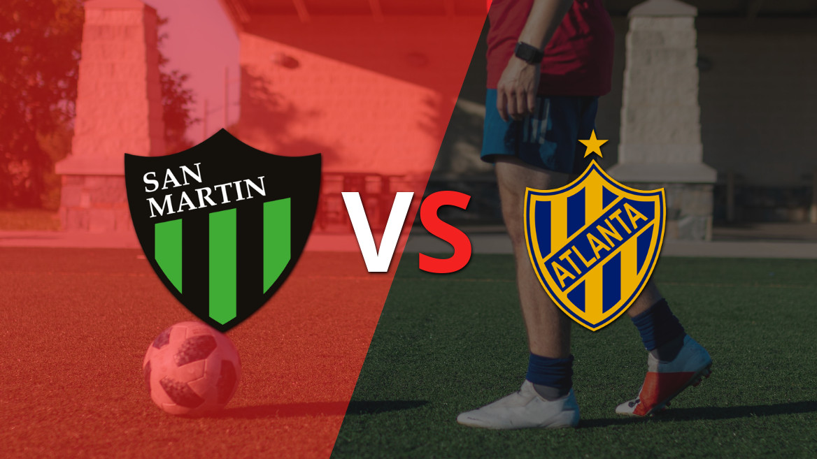 EN VIVO: Atlanta da vuelta el marcador y triunfa 2 a 1 sobre San Martín (SJ) con gol agónico