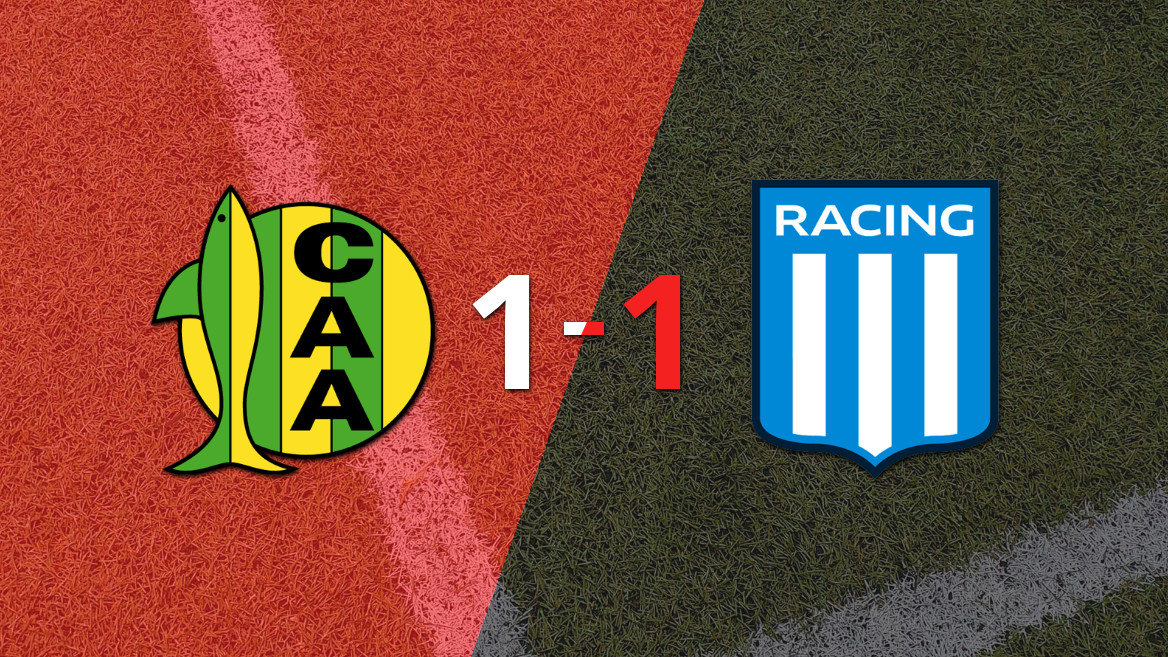 Empate entre Aldosivi y Racing Club en un intenso duelo