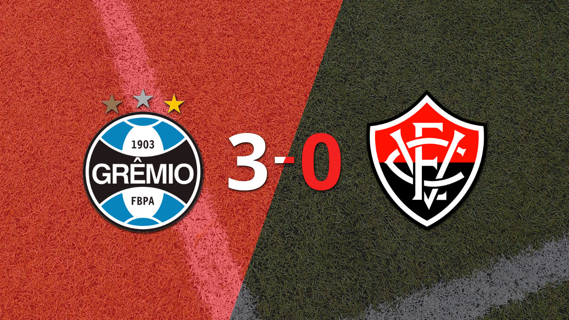 Grêmio aplasta a Vitória con un contundente 3-0