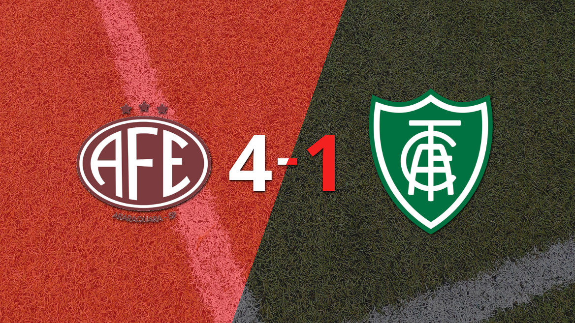 Ferroviária arrasa a América-MG con una contundente victoria de 4 a 1