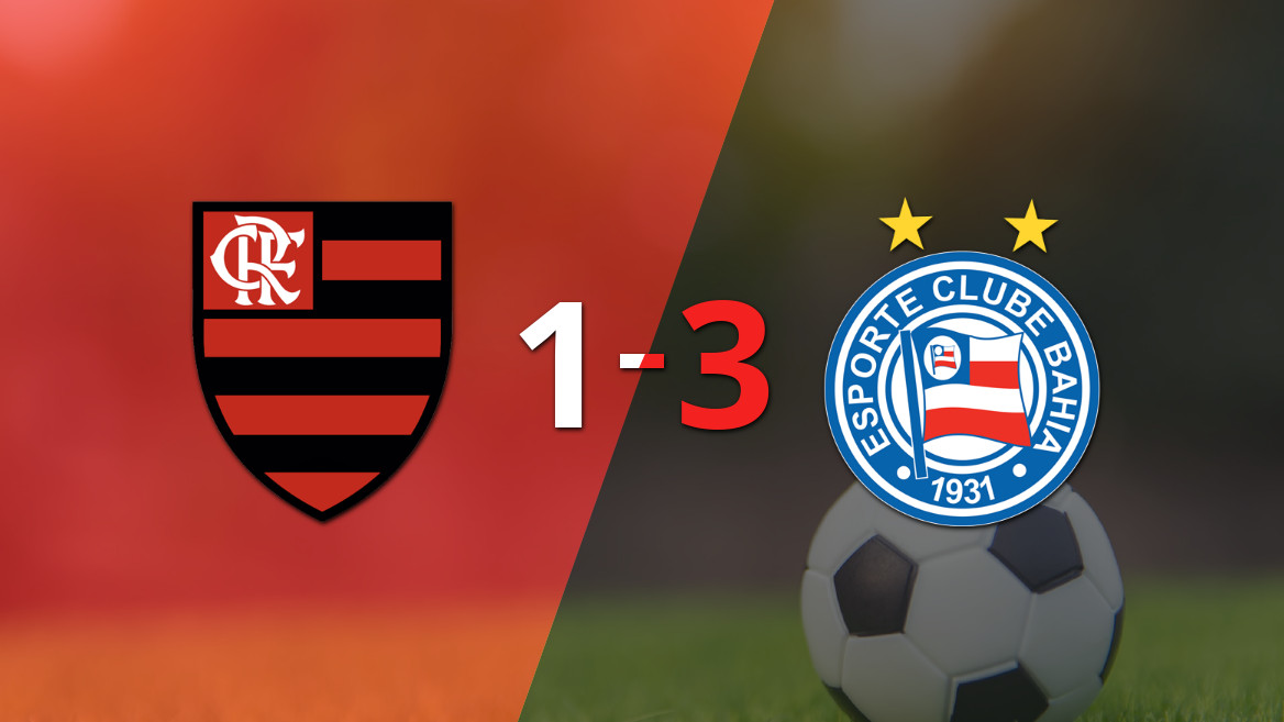 Bahia brilla y se lleva una victoria contundente sobre Flamengo