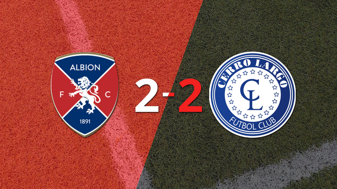 Despite Álvaro López’s brace, Albion drew with Cerro Largo