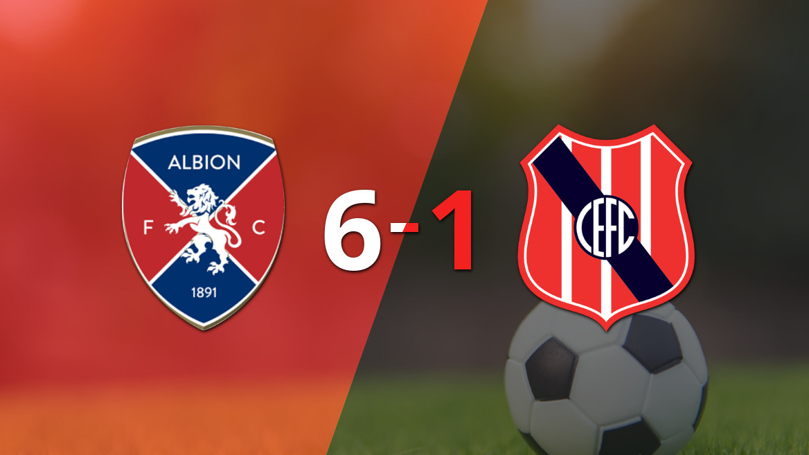 Albion aplastó a Central Español en una victoria contundente 6-1