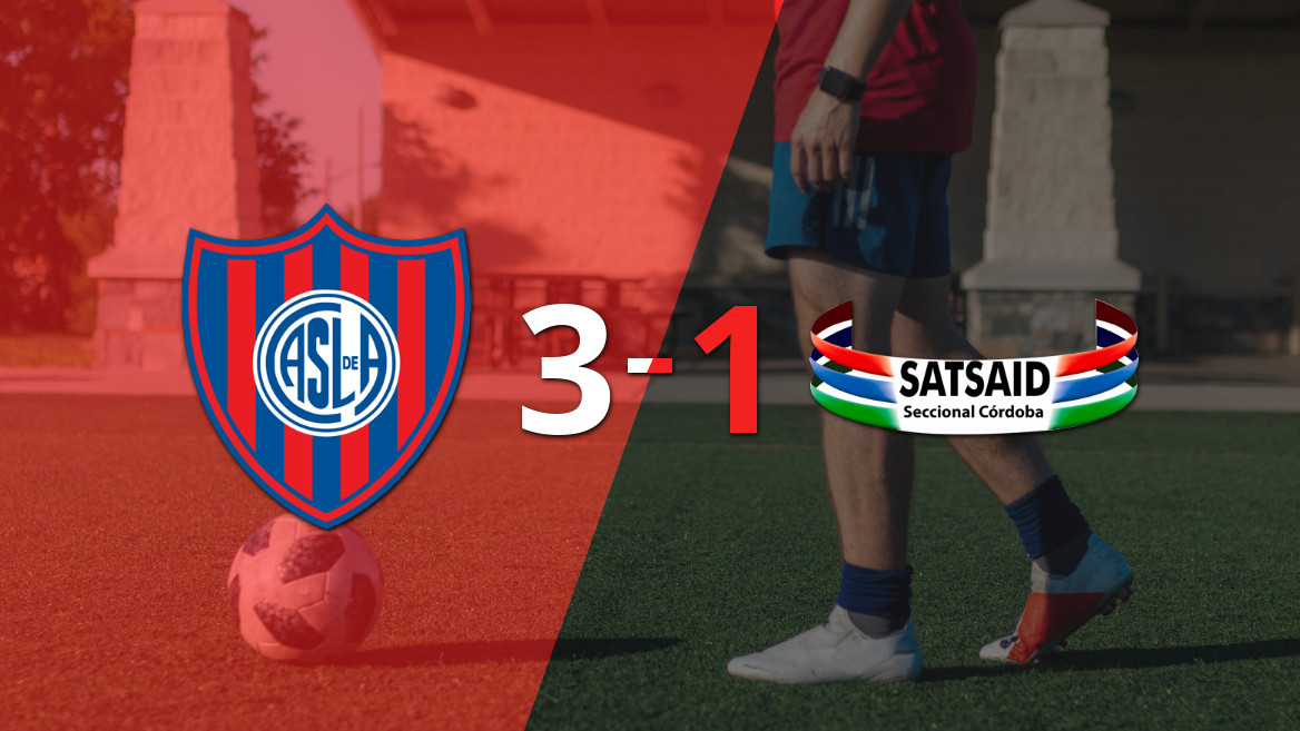 San Lorenzo brilla y se impone a SATSAID con un claro 3 a 1