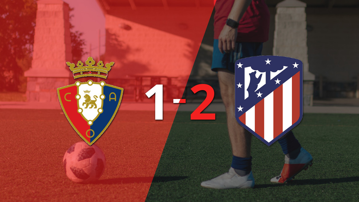 Atlético de Madrid logra una victoria ajustada ante Osasuna con un gol en los últimos minutos