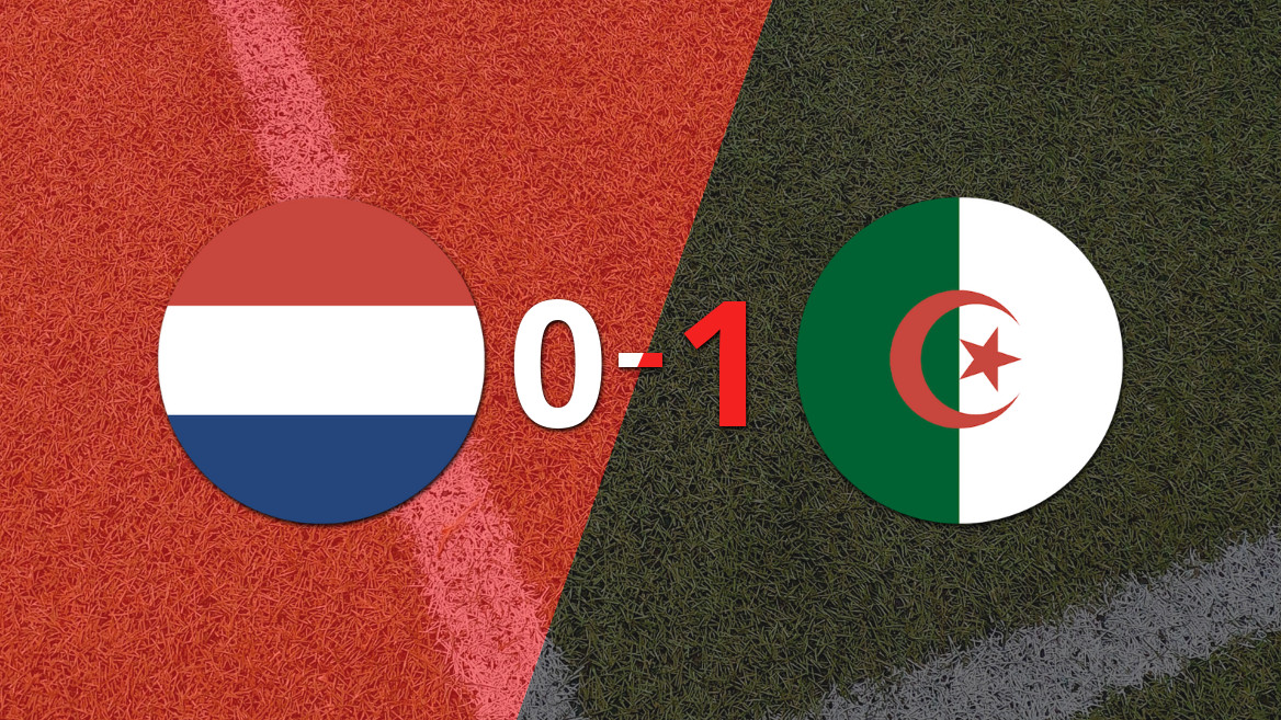Argelia triunfa con un gol en tiempo de descuento frente a Países Bajos
