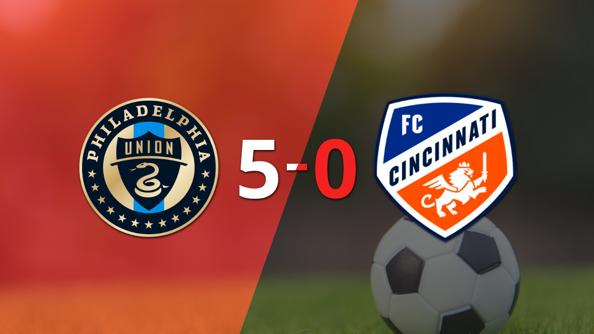 Philadelphia Union aplasta a FC Cincinnati con un brillante hat-trick de Bruno Damiani