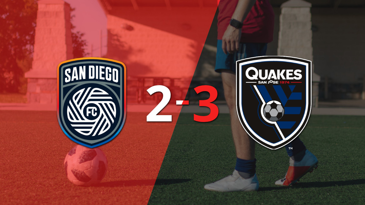 San José Earthquakes se lleva la victoria en un emocionante duelo contra San Diego FC