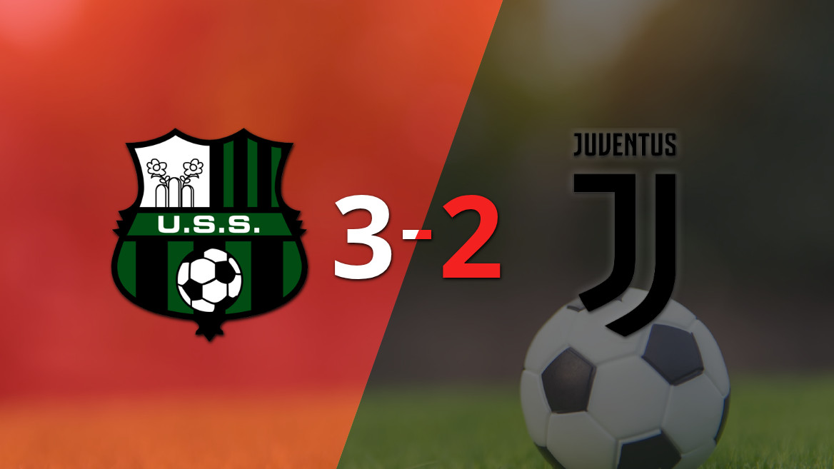Sassuolo se impone ante Juventus con un gol en los últimos minutos