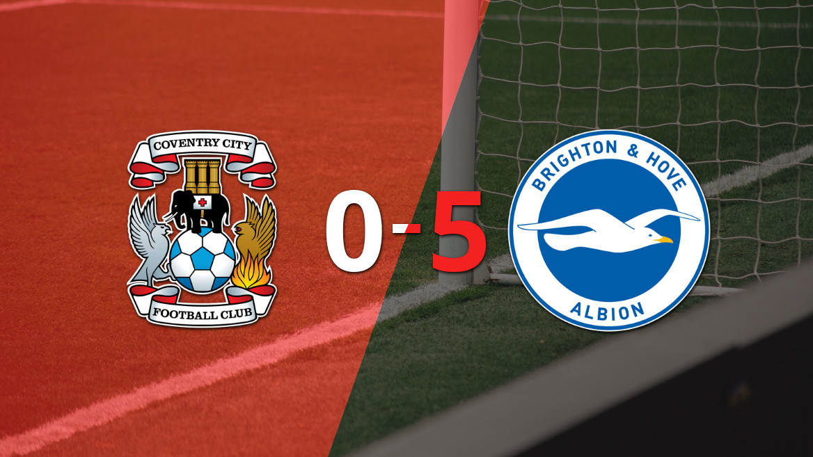 Brighton and Hove arrasa con Coventry City en un contundente 5 a 0