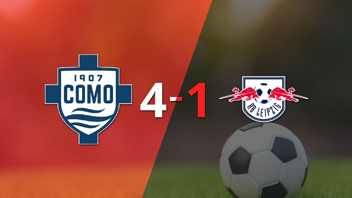 Como 1907 aplasta a RB Leipzig con un contundente 4-1