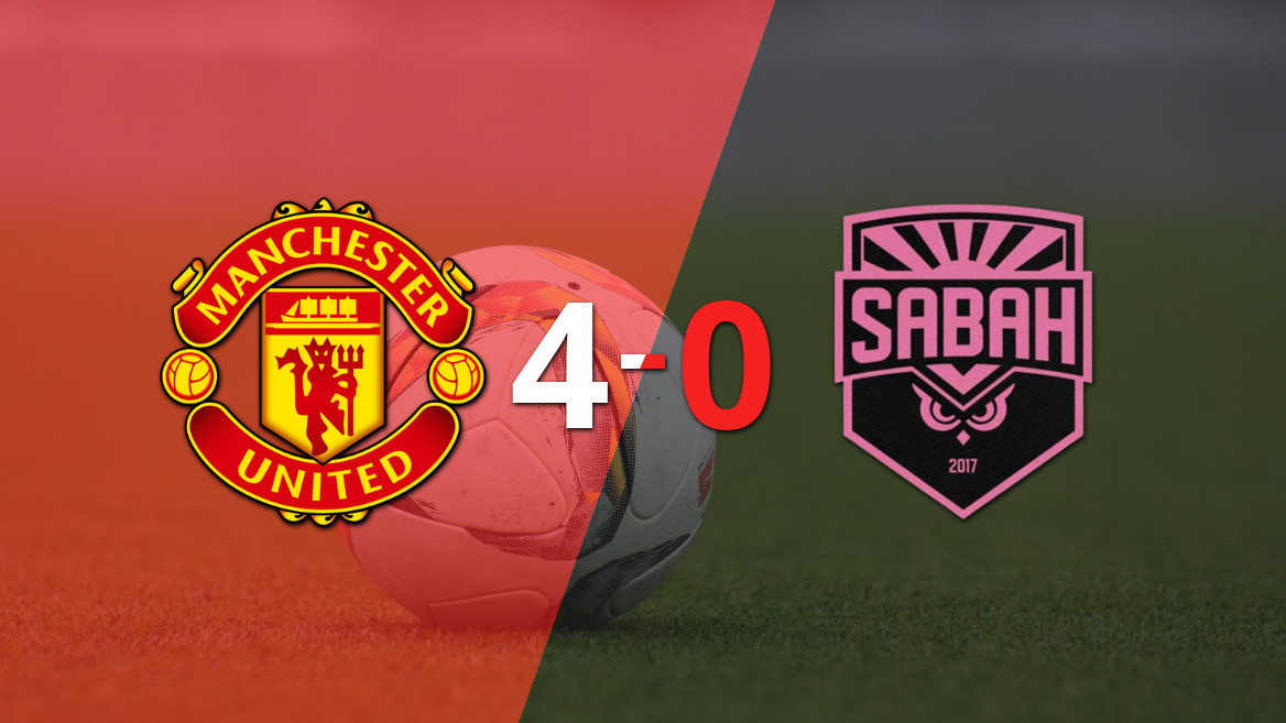 Manchester United golea a Sabah en el inicio de la Champions